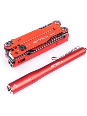 All-in-One EDC Multitool with Pen Flashlight - Portable Multi-Tool for Outdoor